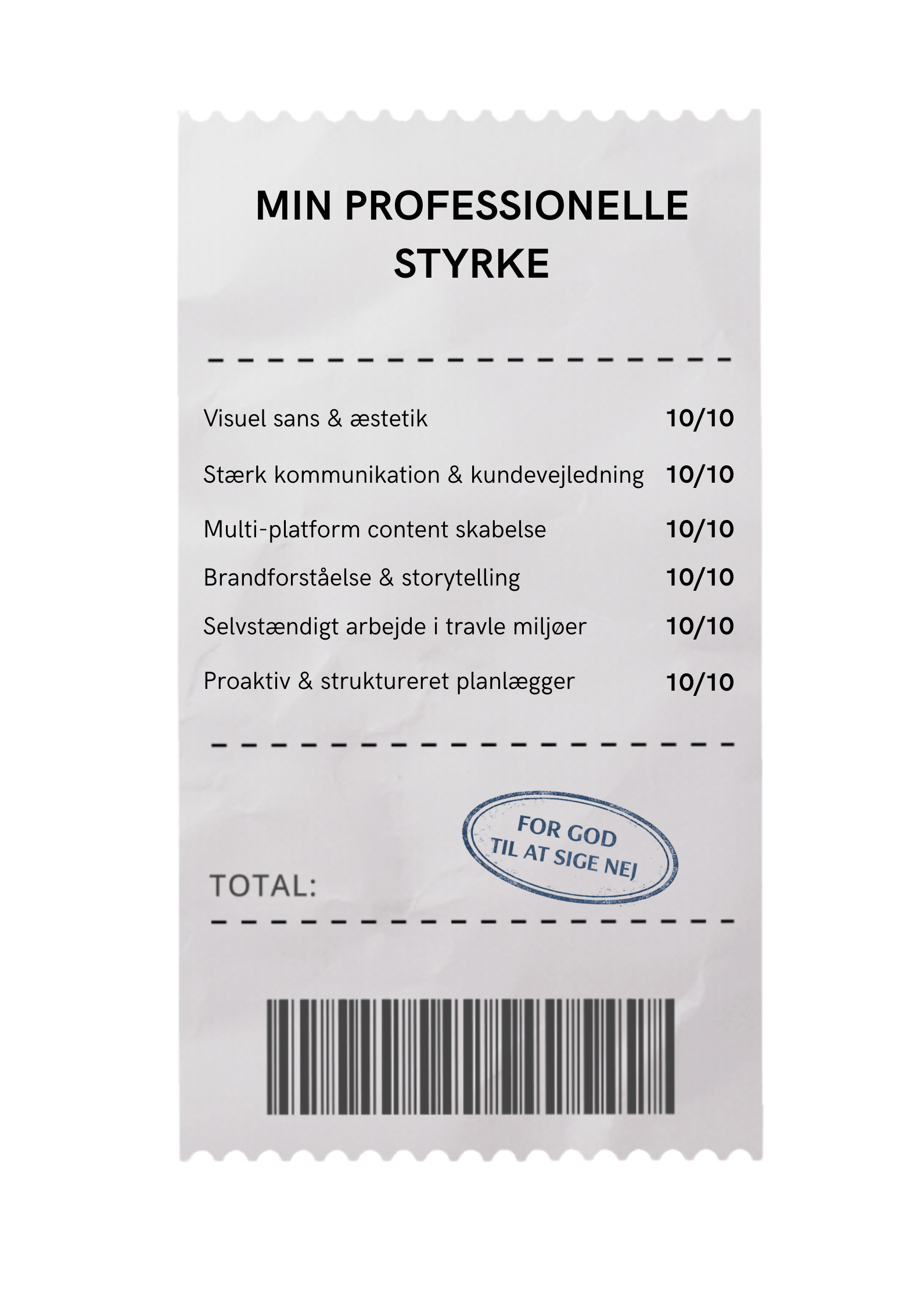 Min professionelle styrke
